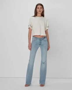 7 For All Mankind Broken Twill Original Bootcut In Coco Prive