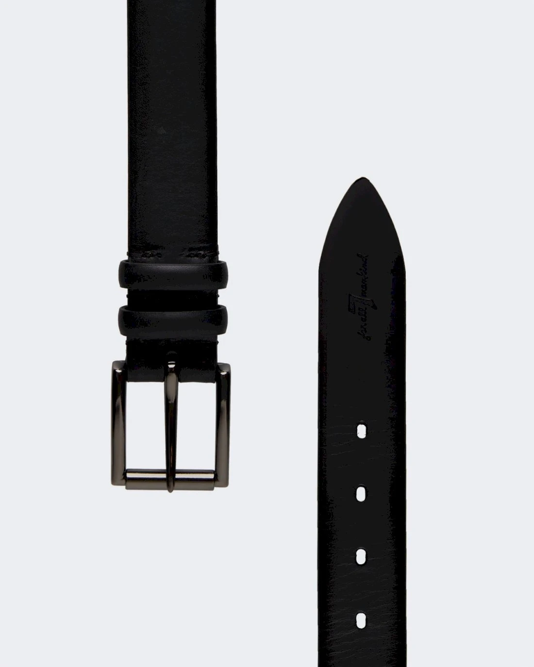 7 For All Mankind Classic Leather Belt In Black 4 7 For All Mankind Classic Leather Belt In Black - Image 2