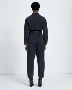 7 For All Mankind Balloon Sleeve Jumpsuit In Night Iris -7 For All Mankind Shop 19923b51552ade4c713d6fdbcc1a75b0