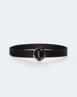 7 For All Mankind Ring Buckle Leather Belt In Black -7 For All Mankind Shop 1e2c0e4484dcce7701fe4fbbfea1d4aa