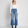 7 For All Mankind Luxe Vintage Ultra High Rise Cropped Jo In Lyme