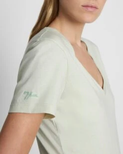 7 For All Mankind Pima Cotton Easy V-Neck Tee In Seafoam -7 For All Mankind Shop 217d14206cad779bce794c7817c3885f