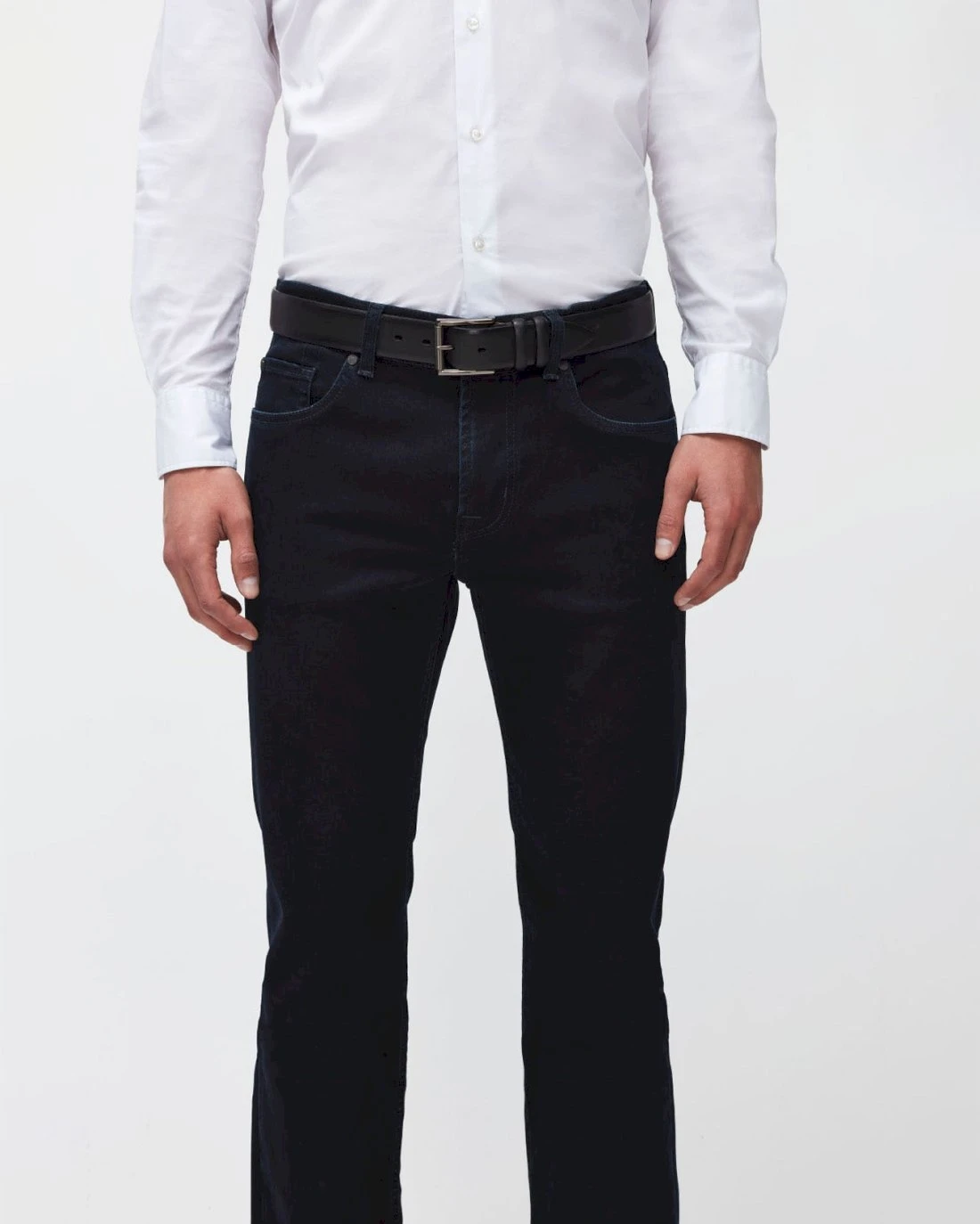 7 For All Mankind Classic Leather Belt In Black 3 7 For All Mankind Classic Leather Belt In Black