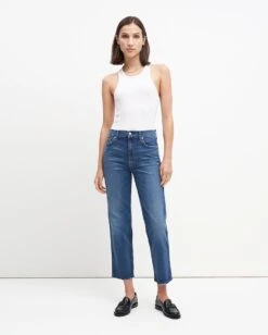 7 For All Mankind High Waist Cropped Straight In Distressed Authentic Light 13 7 For All Mankind High Waist Cropped Straight In Distressed Authentic Light -7 For All Mankind Shop 26d9bde892a4e768540a2b329fa3914e