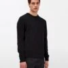 7 For All Mankind Cashmere Crew In Black