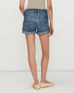 7 For All Mankind Broken Twill Mid Roll Short In Bright Light Destroy -7 For All Mankind Shop 2bd6524cf7c6d9605645bf4136d90892