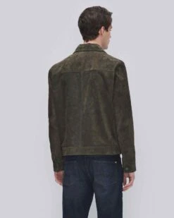 7 For All Mankind Modern Suede Trucker Jacket In Forest 9 7 For All Mankind Modern Suede Trucker Jacket In Forest -7 For All Mankind Shop 2d67e3ab9f4cdfffdf8c3f84ff5a99ec