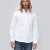 7 For All Mankind Oxford Shirt In White -7 For All Mankind Shop 37b53ec8c12144bf7e2faee5c212dadd