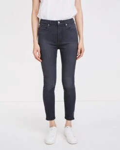 7 For All Mankind B(air) Denim High Waist Ankle Skinny In Evening Grey -7 For All Mankind Shop 3e5f9f8230b679be011b2836642f823f