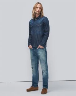7 For All Mankind Selvedge Cooper J In Horizon Destroyed -7 For All Mankind Shop 494e888a55b92ae8614df01f6e3173ae