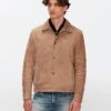 7 For All Mankind Suede Western Jacket In Bamboo -7 For All Mankind Shop 4999f208ac0b4c2cdd10fc66109591f2