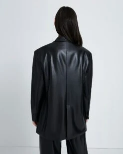 7 For All Mankind Faux Leather Blazer In Black -7 For All Mankind Shop 4a8084f402d04b06e000b2cda11b9fbe