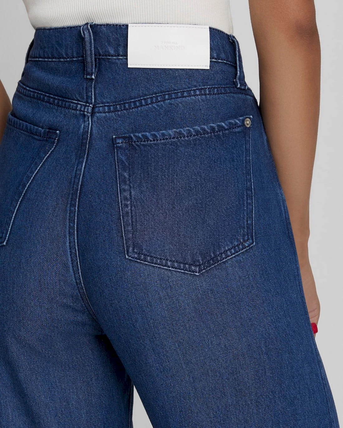 7 For All Mankind Denim Lustre Trouser In Dark Indigo 5 7 For All Mankind Denim Lustre Trouser In Dark Indigo - Image 3