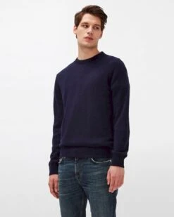7 For All Mankind Cashmere Crew In Navy