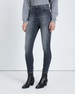 7 For All Mankind B(air) High Waist Ankle Skinny In Grey