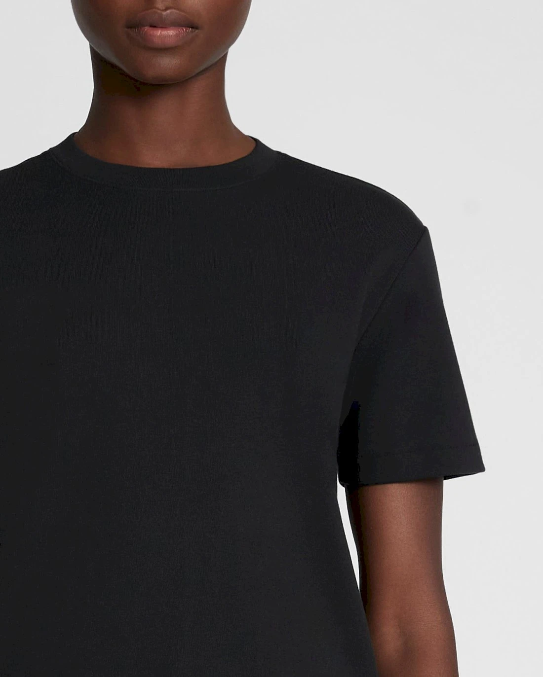 7 For All Mankind Everyday Crew Neck Tee In Black 5 7 For All Mankind Everyday Crew Neck Tee In Black - Image 3