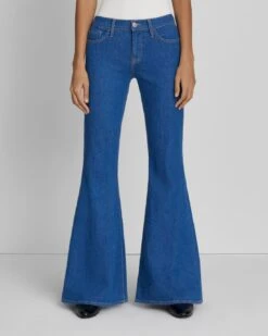 7 For All Mankind No Filter Low Rise Flare In Aquamarine -7 For All Mankind Shop 63b5edd9094b91d3ce8e82c471176dc6