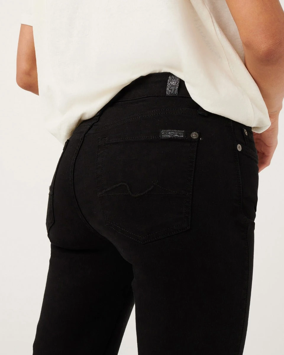 7 For All Mankind B(air) Denim Kimmie Straight In Black 4 7 For All Mankind B(air) Denim Kimmie Straight In Black - Image 2