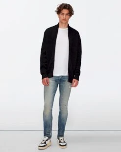 7 For All Mankind Wool Bomber Jacket In Black -7 For All Mankind Shop 6d3092e5bec177a94f19d243c91e2929