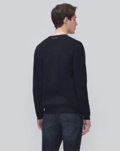 7 For All Mankind Luxe Performance Rib Sweater In Navy -7 For All Mankind Shop 6d57b77d39da980a993d33a5bb84b374