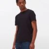 7 For All Mankind Cashmere Blend Tee In Black -7 For All Mankind Shop 73b8301afdd5dd24d9b45065648382be
