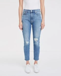 7 For All Mankind High Waist Ankle Skinny In Sloane Vintage -7 For All Mankind Shop 78220875fe93564f0649f0547508ebf4