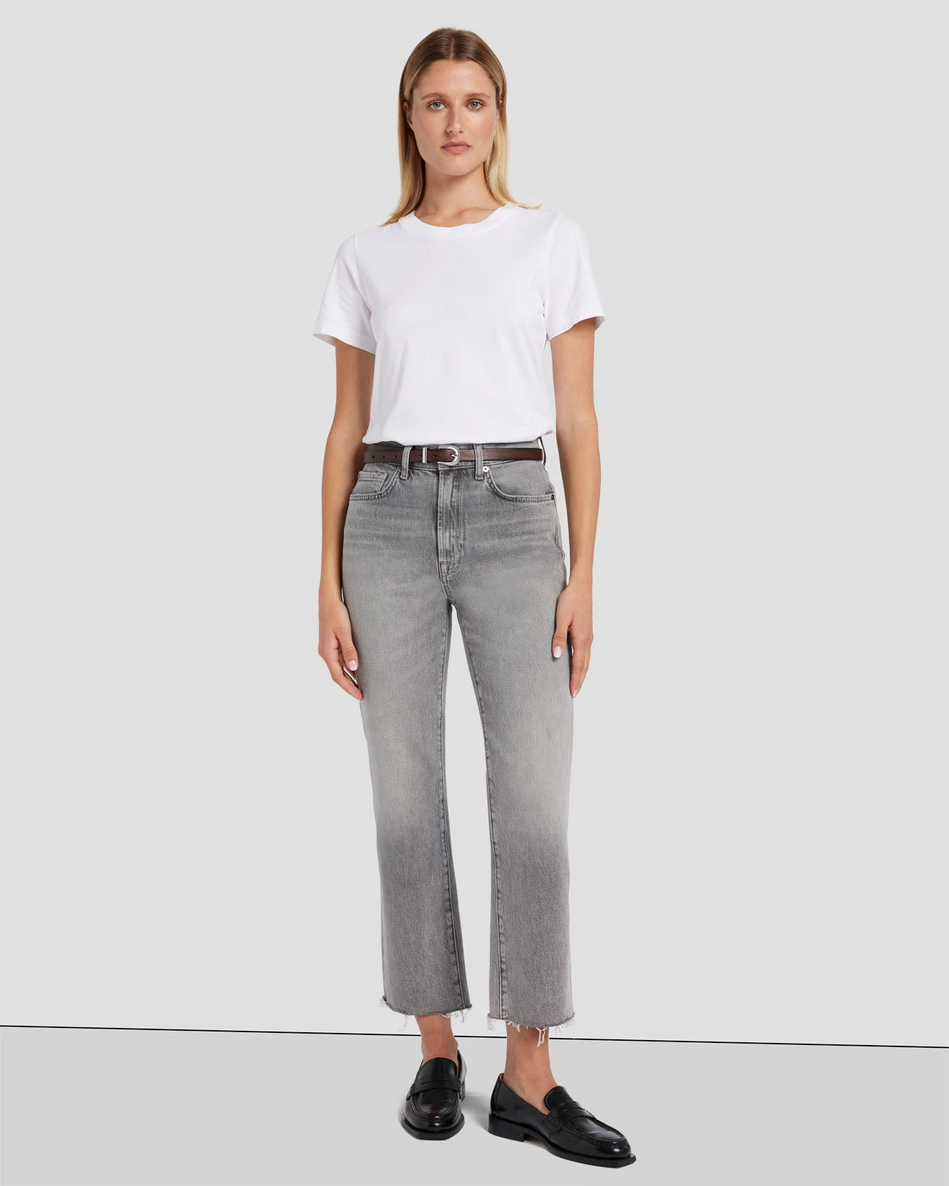 7 For All Mankind Skinny Leather Western Belt In Dark Brown 6 7 For All Mankind Skinny Leather Western Belt In Dark Brown - Image 4