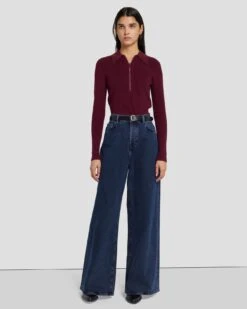 7 For All Mankind Skinny Leather Belt In Black -7 For All Mankind Shop 7A654641 BLK 4