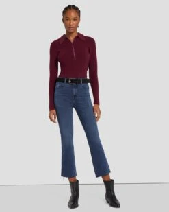 7 For All Mankind Classic Suede Belt In Black -7 For All Mankind Shop 7A655638 BLK 4