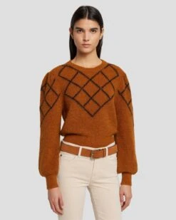 7 For All Mankind Classic Suede Belt In Cognac -7 For All Mankind Shop 7A655638 COG 2