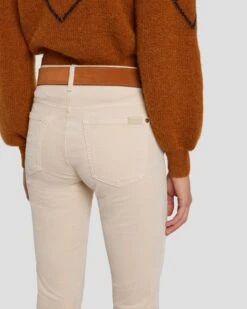 7 For All Mankind Classic Suede Belt In Cognac -7 For All Mankind Shop 7A655638 COG 3