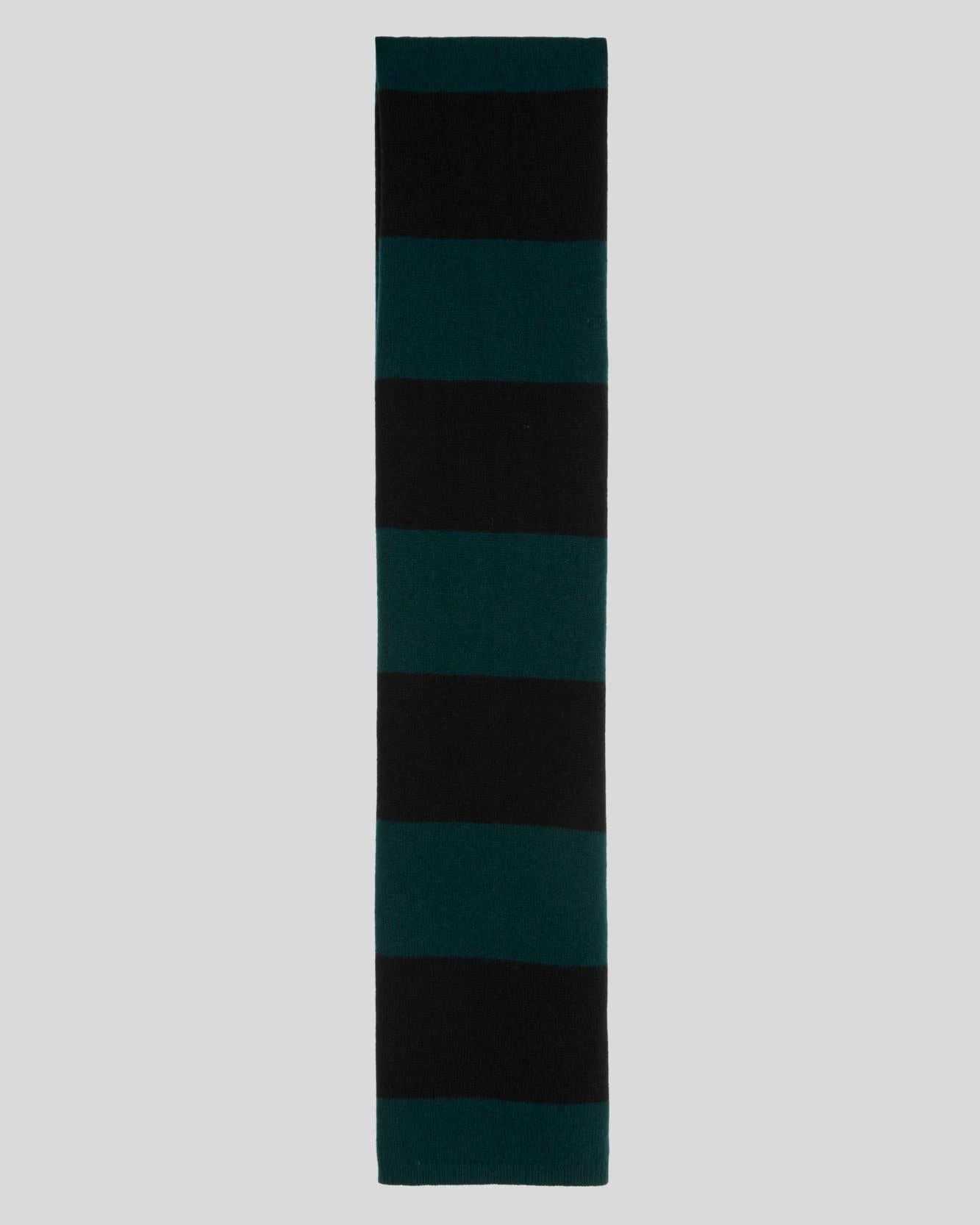 7 For All Mankind Wool Striped Scarf In Hunter Green 4 7 For All Mankind Wool Striped Scarf In Hunter Green - Image 2