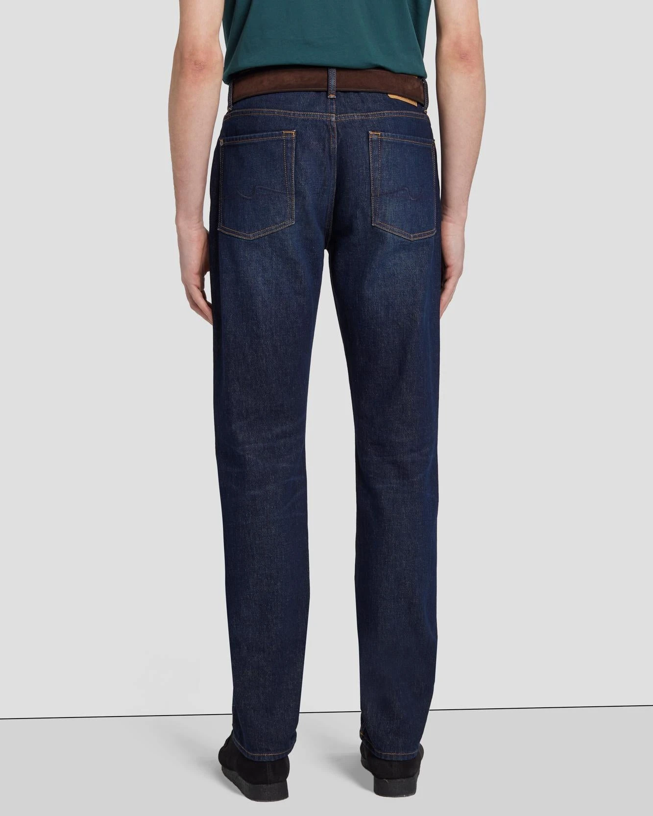 7 For All Mankind Classic Suede Belt In Dark Brown 5 7 For All Mankind Classic Suede Belt In Dark Brown - Image 3