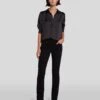 7 For All Mankind B(air) Kimmie Straight In Rinsed Black -7 For All Mankind Shop 7E027C43 RNS 1