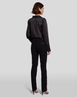 7 For All Mankind B(air) Kimmie Straight In Rinsed Black -7 For All Mankind Shop 7E027C43 RNS 4