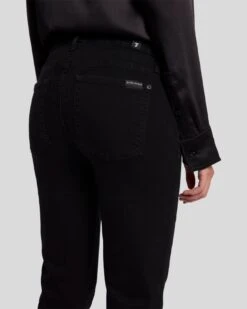 7 For All Mankind B(air) Kimmie Straight In Rinsed Black -7 For All Mankind Shop 7E027C43 RNS 5