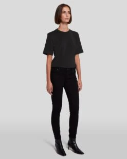 7 For All Mankind B(air) Ankle Skinny In Rinsed Black -7 For All Mankind Shop 7E028C43 RNS 6