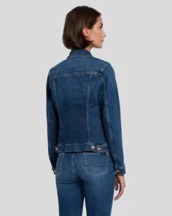 7 For All Mankind Slim Illusion Modern Trucker Jacket In Highline -7 For All Mankind Shop 7E060120 HGL 4