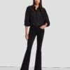 7 For All Mankind Slim Illusion High Waist Ali In Black