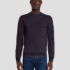 7 For All Mankind Merino Wool Sweater In Navy