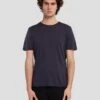 7 For All Mankind Cashmere Blend Tee In Navy