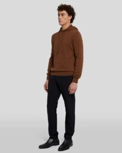 7 For All Mankind Cashmere Hoodie In Dapper Tan -7 For All Mankind Shop 7M209209 DPT 1