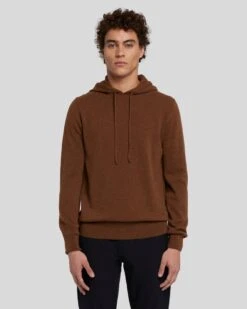 7 For All Mankind Cashmere Hoodie In Dapper Tan -7 For All Mankind Shop 7M209209 DPT 2
