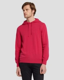7 For All Mankind Cashmere Hoodie In Raspberry -7 For All Mankind Shop 7M209209 RBR 6