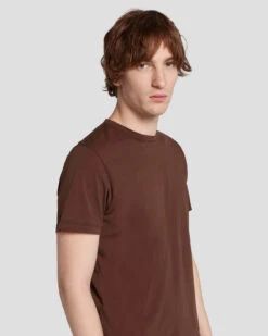 7 For All Mankind Featherweight Tee In Chestnut 9 7 For All Mankind Featherweight Tee In Chestnut -7 For All Mankind Shop 7M211P11 CTT 3