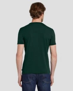 7 For All Mankind Featherweight Tee In Hunter Green -7 For All Mankind Shop 7M211P11 HUG 4