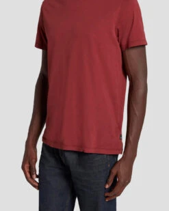 7 For All Mankind Featherweight Tee In Mulberry -7 For All Mankind Shop 7M211P11 MBY 3