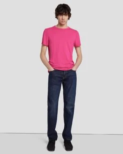 7 For All Mankind Featherweight Tee In Raspberry 13 7 For All Mankind Featherweight Tee In Raspberry -7 For All Mankind Shop 7M211P11 RBR 6