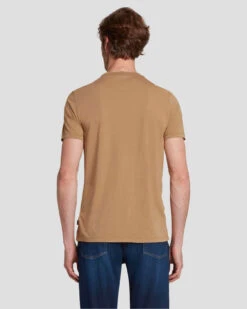 7 For All Mankind Featherweight Cotton Tee In River Bed -7 For All Mankind Shop 7M211P11 RVB 4