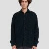 7 For All Mankind Corduroy Overshirt In Hunter Green